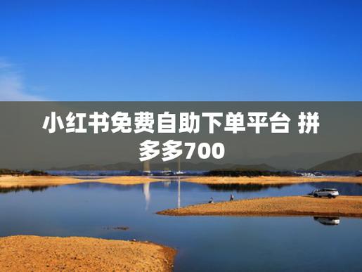 自助下单新体验，小红书让你购物更省心