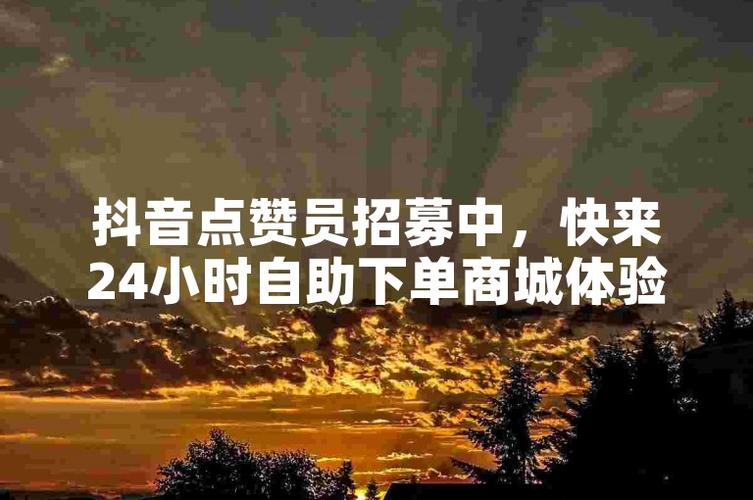 抖音自助下单，省时省力更省心