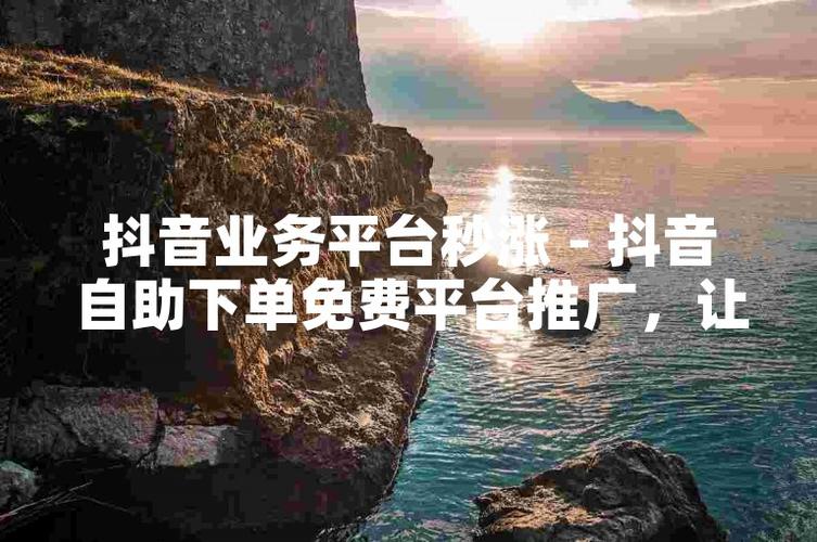 抖音自助购买平台,打造你的网红之路